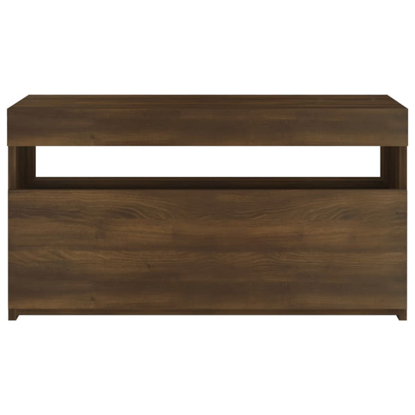 TV-Schrank mit LED Braun Eichen-Optik 75 cm