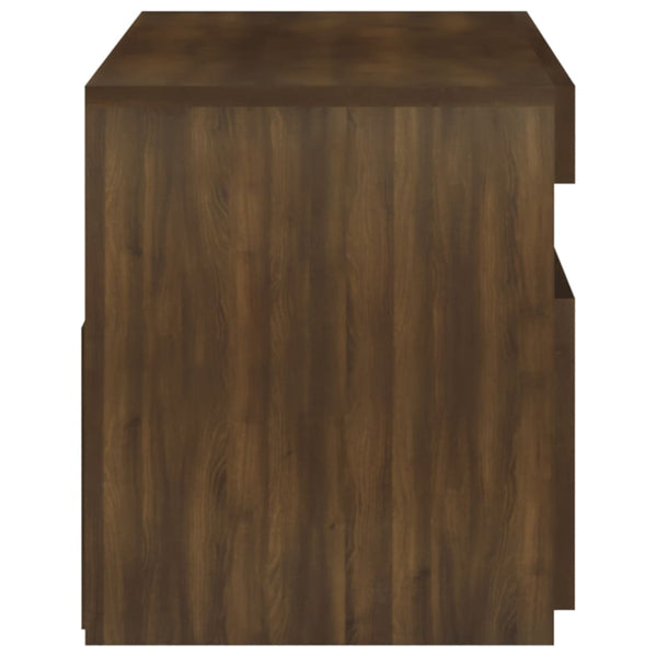 TV-Schrank mit LED Braun Eichen-Optik 75 cm