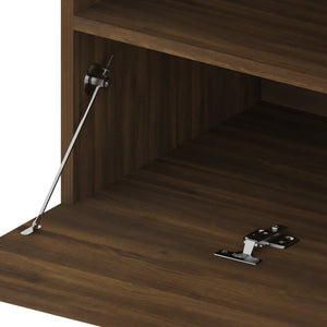 TV-Schrank mit LED Braun Eichen-Optik 75 cm