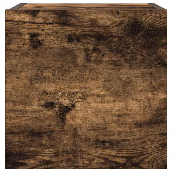 TV-Wandschränke 30,5 cm Räuchereiche, 2er-Set