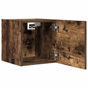 TV-Wandschränke 30,5 cm Räuchereiche, 2er-Set