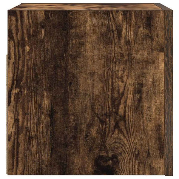 TV-Wandschränke 30,5 cm Räuchereiche, 2er-Set