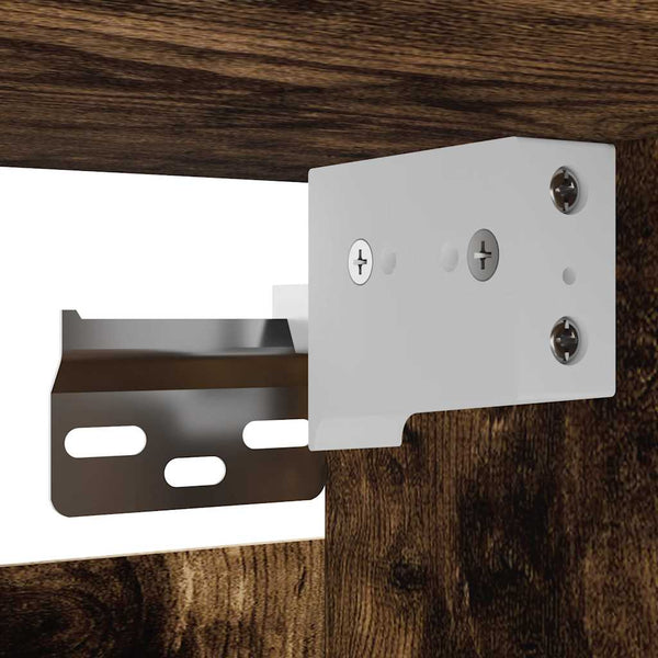 TV-Wandschränke 30,5 cm Räuchereiche, 2er-Set