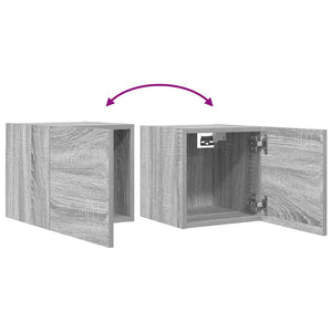 TV-Wandschränke Grau Sonoma 30,5x30x30cm, 2er-Set