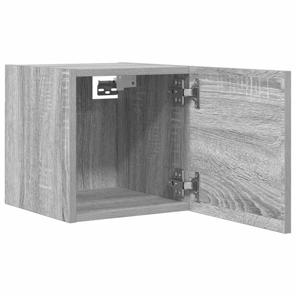 TV-Wandschränke Grau Sonoma 30,5x30x30cm, 2er-Set