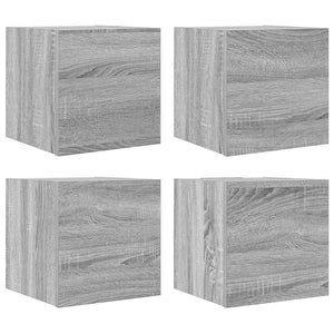 TV-Wandschränke Grau Sonoma 4er-Set
