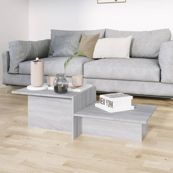 Grauer Couchtisch Sonoma, 111,5 cm
