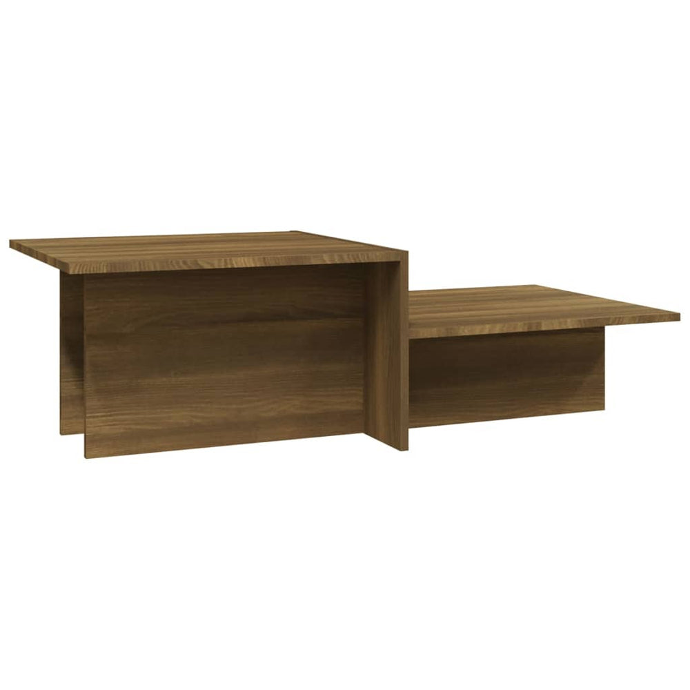 vidaXL Coffee Table Brown Oak-Look 111.5x50x33 cm Engineered Wood
