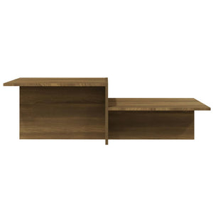 vidaXL Table basse marron aspect chêne 111,5x50x33 cm Bois d'ingénierie
