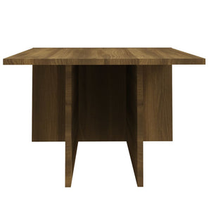 vidaXL Table basse marron aspect chêne 111,5x50x33 cm Bois d'ingénierie