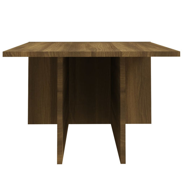 vidaXL Table basse marron aspect chêne 111,5x50x33 cm Bois d'ingénierie