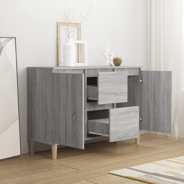 Sideboard Grau Sonoma-Eiche 103,5 cm
