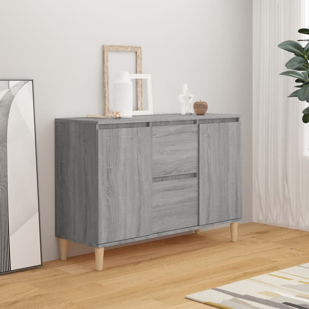 Sideboard Grau Sonoma-Eiche 103,5 cm