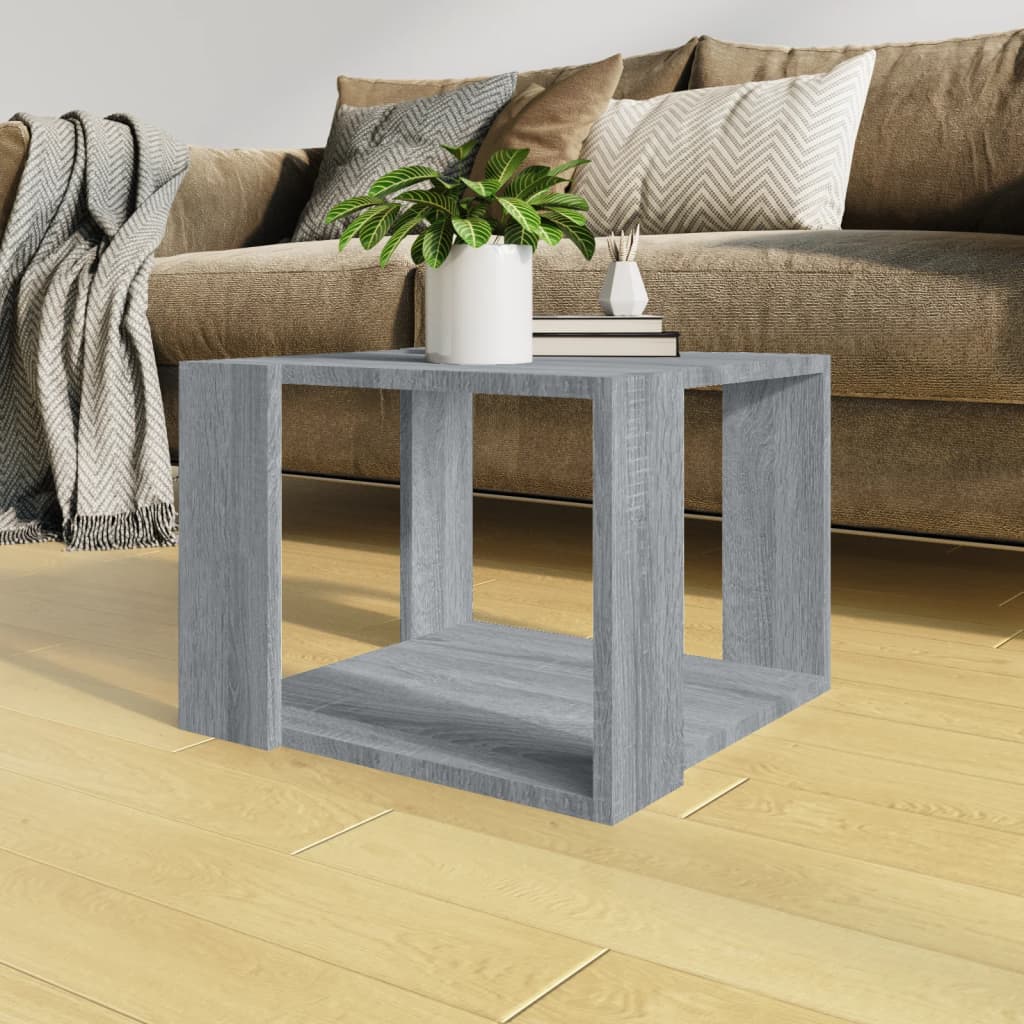 Grauer Couchtisch Sonoma 40x40 cm