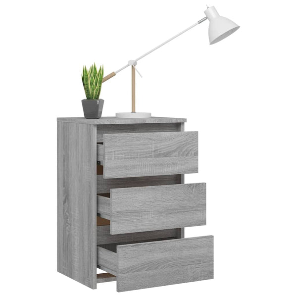 Nachttisch Grau Sonoma 40x35x62,5 cm