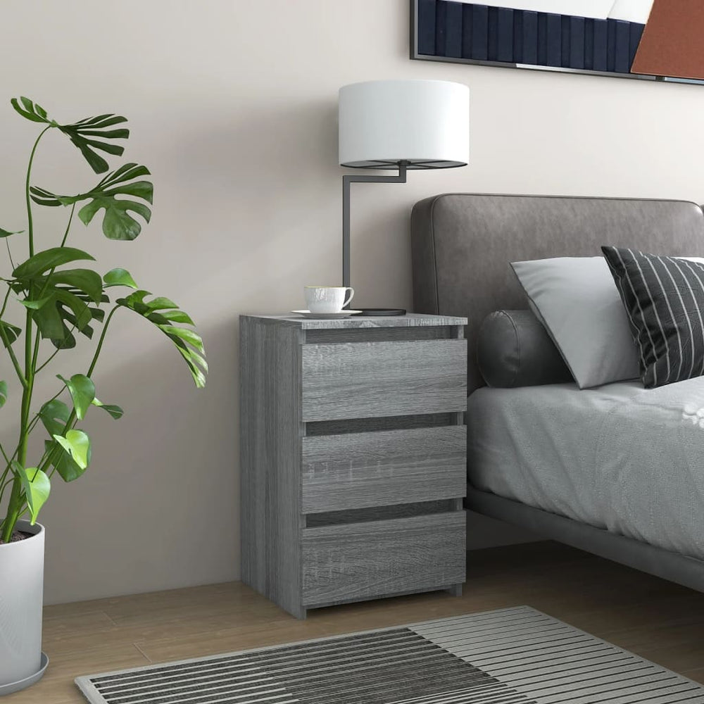 Nachttisch Grau Sonoma 40x35x62,5 cm