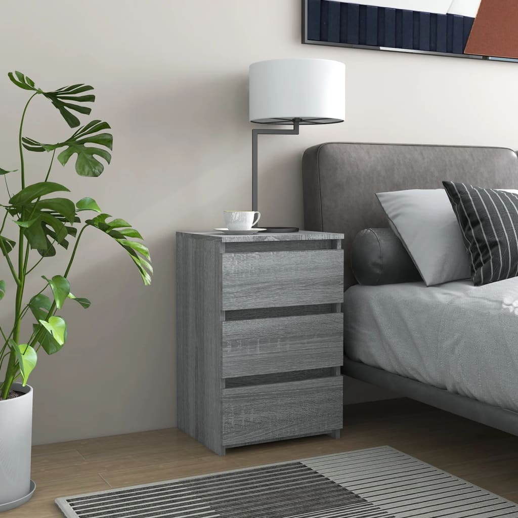Nachttisch Grau Sonoma 40x35x62,5 cm