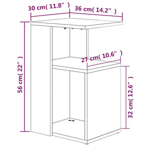 Beistelltisch Braun Eichen-Optik