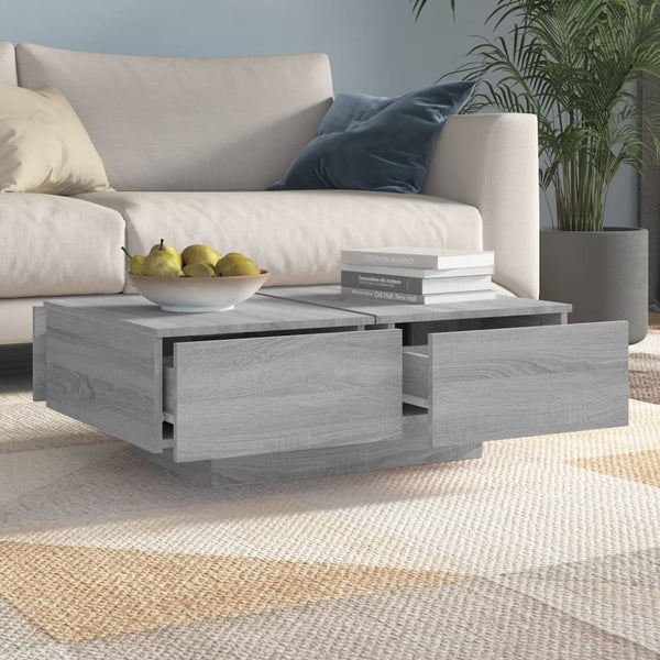 Couchtisch Grau Sonoma 90x60 cm