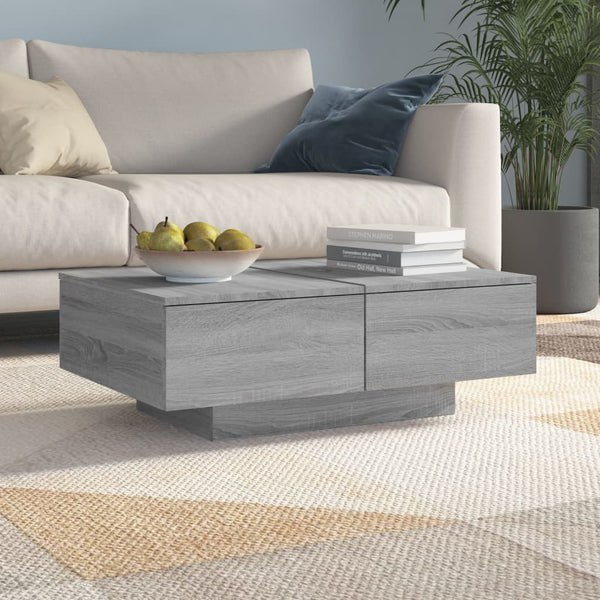 Couchtisch Grau Sonoma 90x60 cm