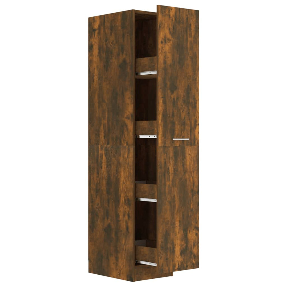 Apothekerschrank Räuchereiche 30x42,5x150 cm