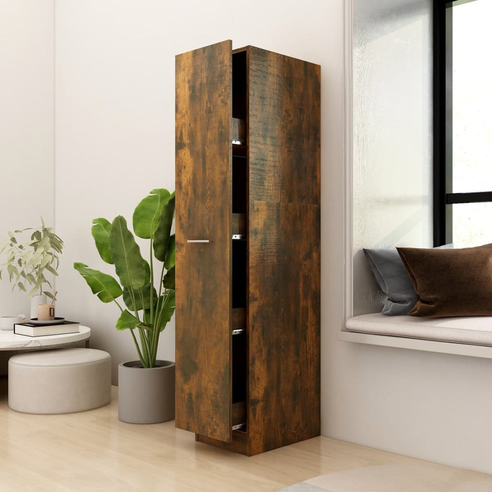 Apothekerschrank Räuchereiche 30x42,5x150 cm