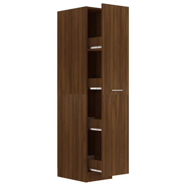 Apothekerschrank Braun Eiche 30x42,5x150cm