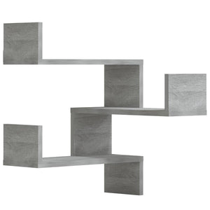 Graue Sonoma Eckregale, 2er Set