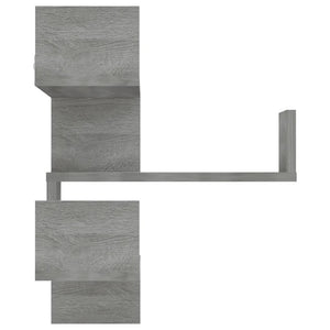Graue Sonoma Eckregale, 2er Set