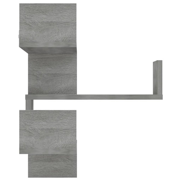 Graue Sonoma Eckregale, 2er Set