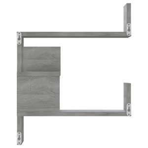 Graue Sonoma Eckregale, 2er Set