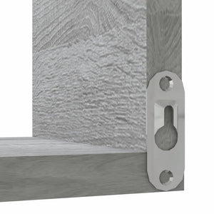 Graue Sonoma Eckregale, 2er Set