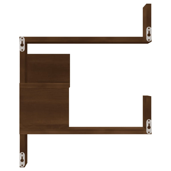 Eckregale Braun Eiche, 2er Set