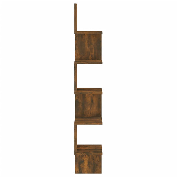 Eckregal Wandregal Räuchereiche 127,5cm