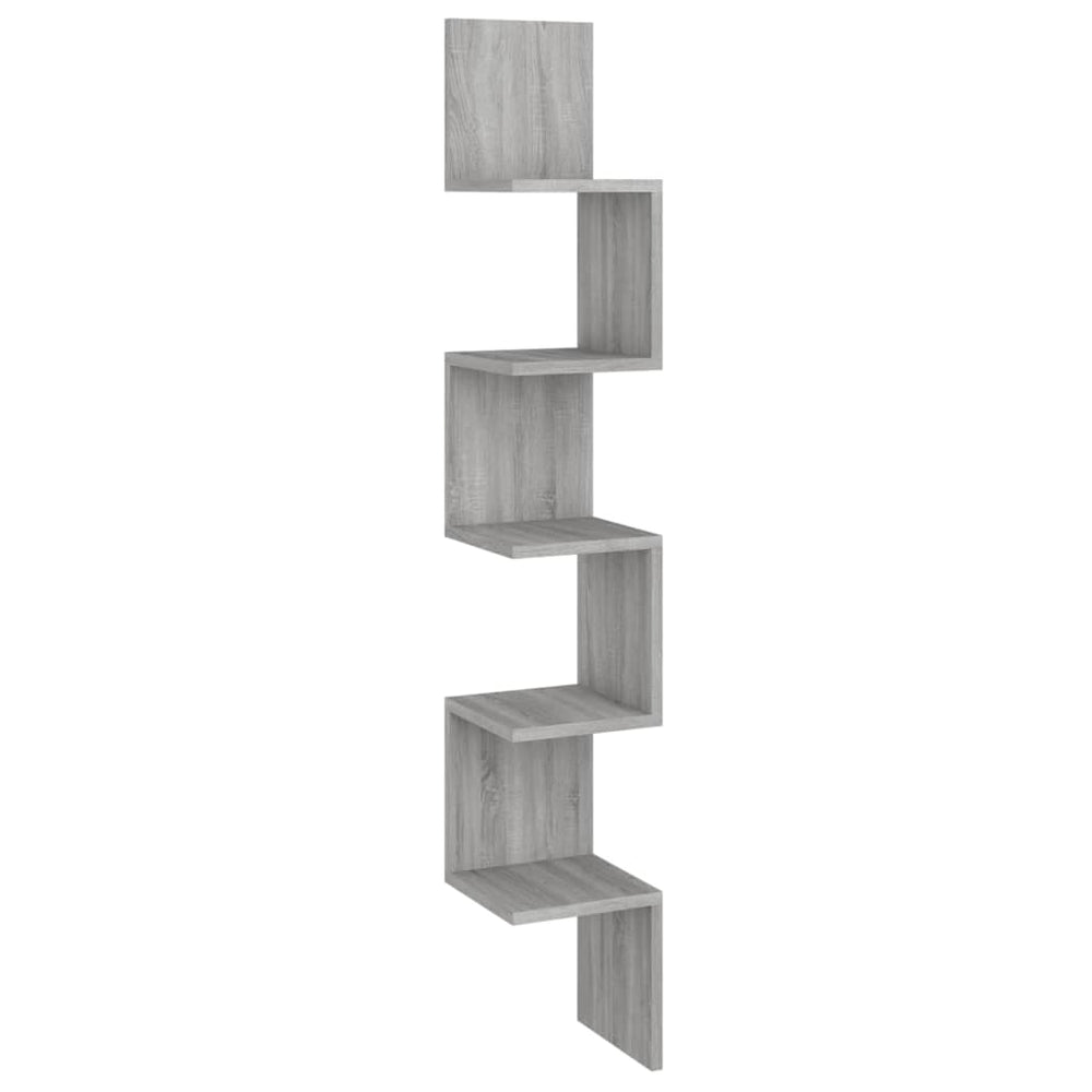 Graues Sonoma Eckregal, 127,5 cm