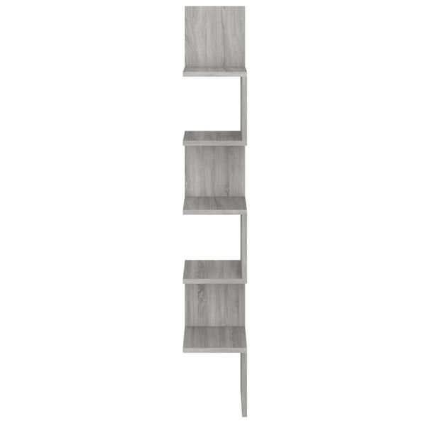 Graues Sonoma Eckregal, 127,5 cm