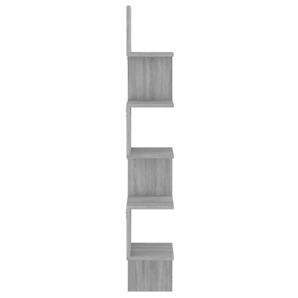 Graues Sonoma Eckregal, 127,5 cm