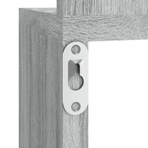 Graues Sonoma Eckregal, 127,5 cm