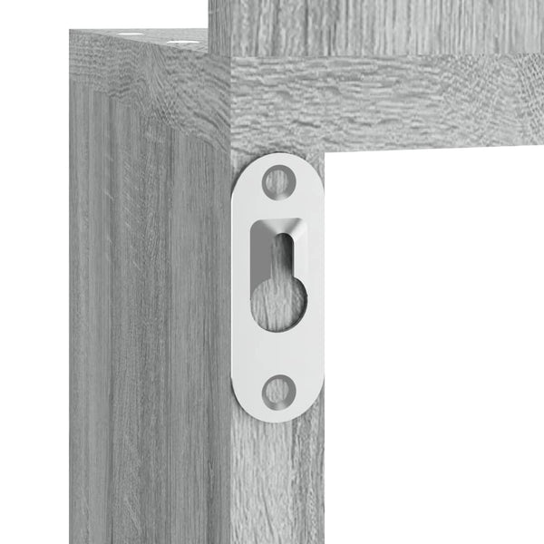 Graues Sonoma Eckregal, 127,5 cm