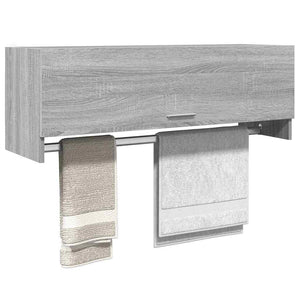 Kleiderschrank Grau Sonoma 100 cm