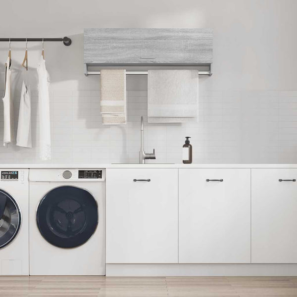Kleiderschrank Grau Sonoma 100 cm
