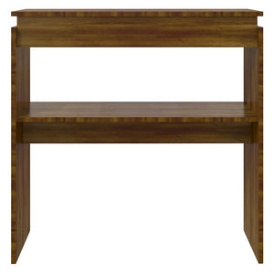 vidaXL Table console aspect chêne marron 80x30x80 cm Bois d'ingénierie