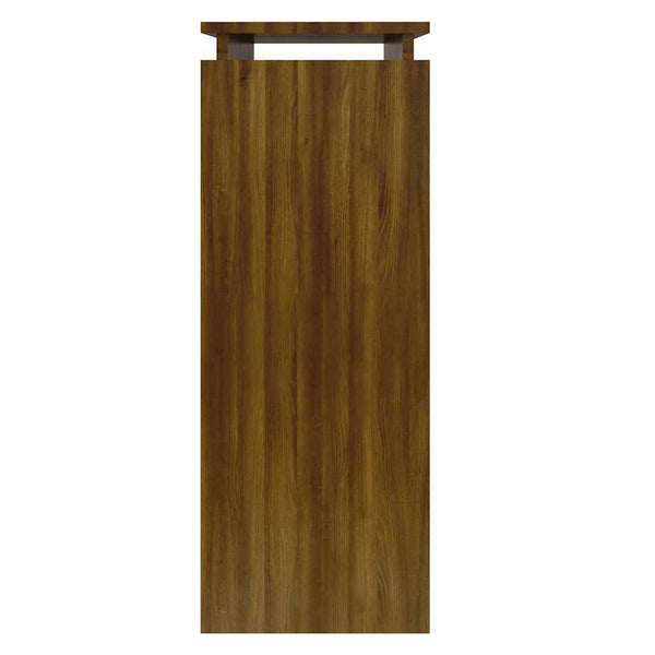 vidaXL Table console aspect chêne marron 80x30x80 cm Bois d'ingénierie