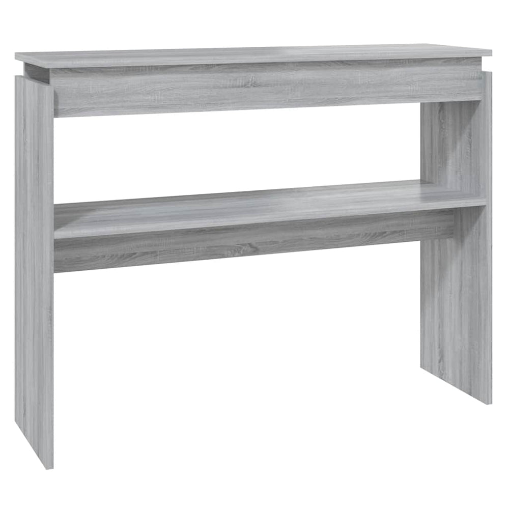 vidaXL Table console gris Sonoma 102x30x80 cm Aggloméré