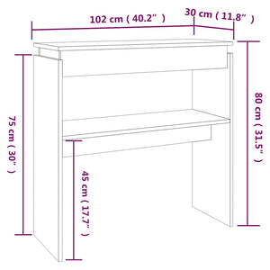 Konsolentisch Grau Sonoma 102 cm