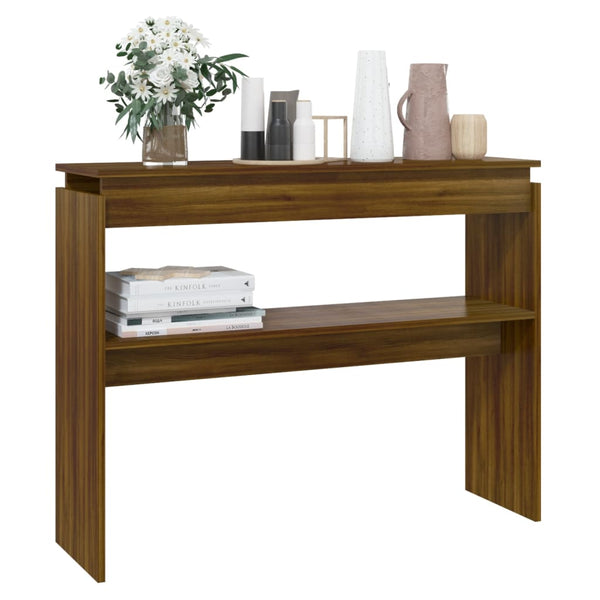 Konsolentisch Braun Eichen-Optik 102 cm