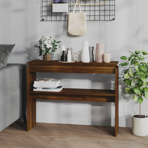 Konsolentisch Braun Eichen-Optik 102 cm