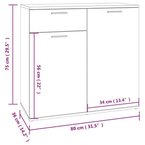 Sideboard Räuchereiche 80 cm