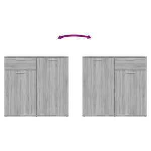 Sideboard Grau Sonoma 80x36x75 cm