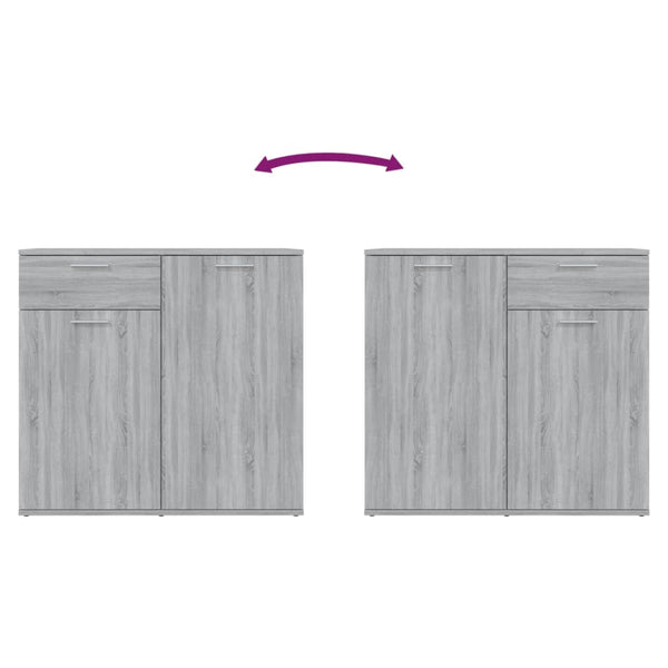 Sideboard Grau Sonoma 80x36x75 cm